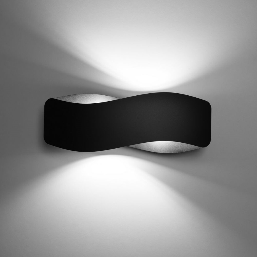 Vägglampa  TILA 2xG9/40W/230V 40 cm svart