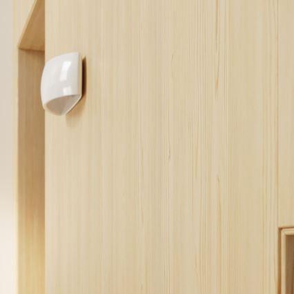Vägglampa PONTIUS 1xG9/40W/230V glänsande vit