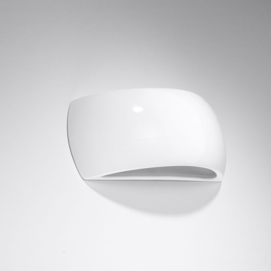 Vägglampa PONTIUS 1xG9/40W/230V glänsande vit