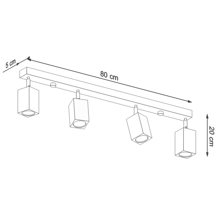 Spotlight  KEKE 4xGU10/40W/230V ek