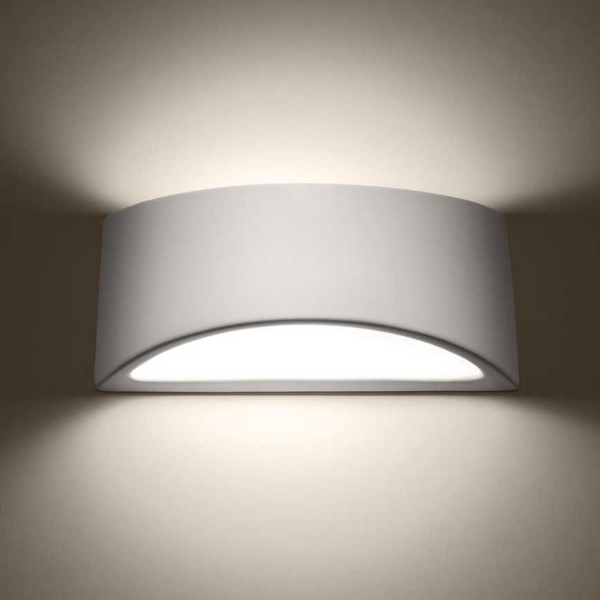 Vägglampa VIXEN 1xG9/40W/230V glänsande vit