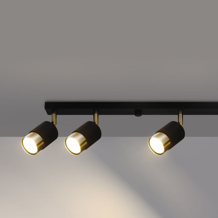 Spotlight  NERO 6xGU10/40W/230V svart /gyllene