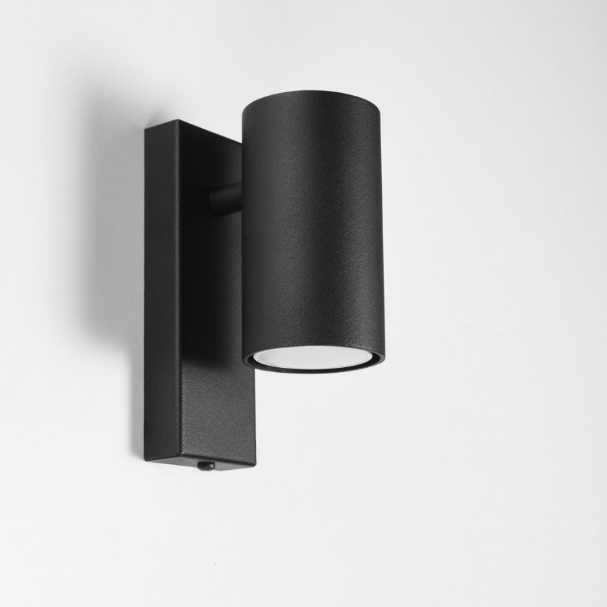 Vägglampa  UTTI 1xGU10/40W/230V svart
