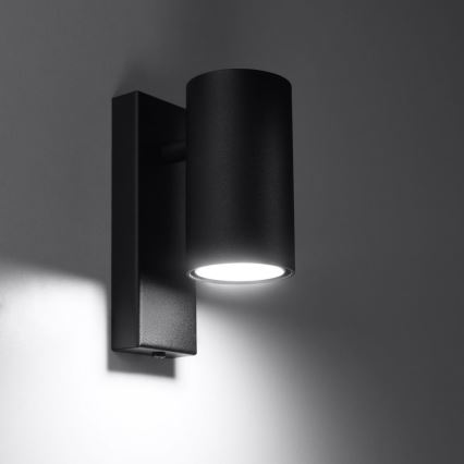 Vägglampa  UTTI 1xGU10/40W/230V svart