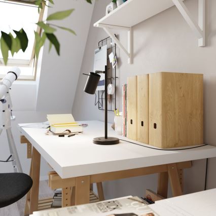Bordslampa RING 1xGU10/10W/230V svart