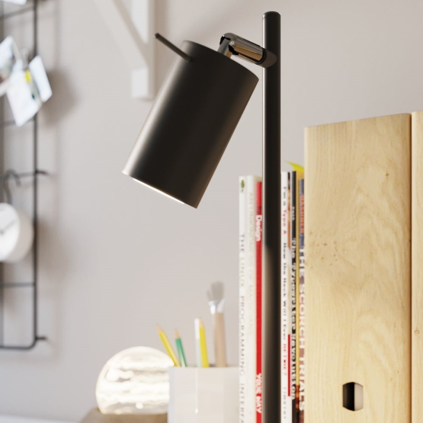 Bordslampa RING 1xGU10/10W/230V svart