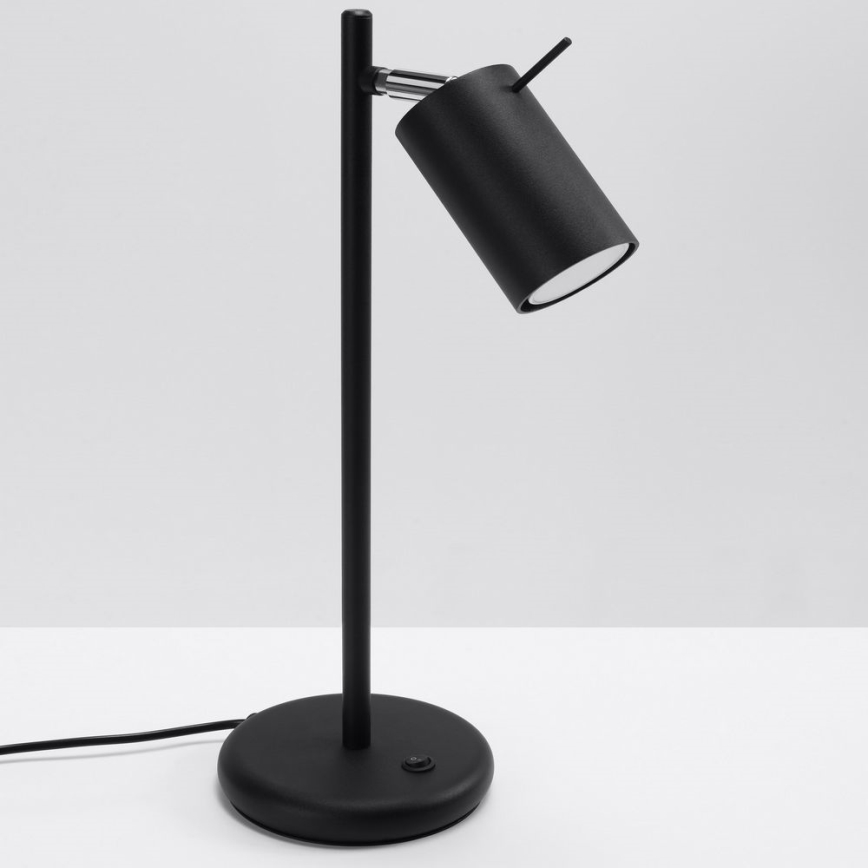 Bordslampa RING 1xGU10/10W/230V svart