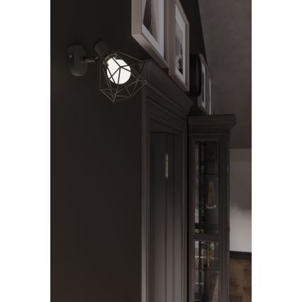 Väggmonterad spotlight ARTEMIS 1xE14/40W/230V svart