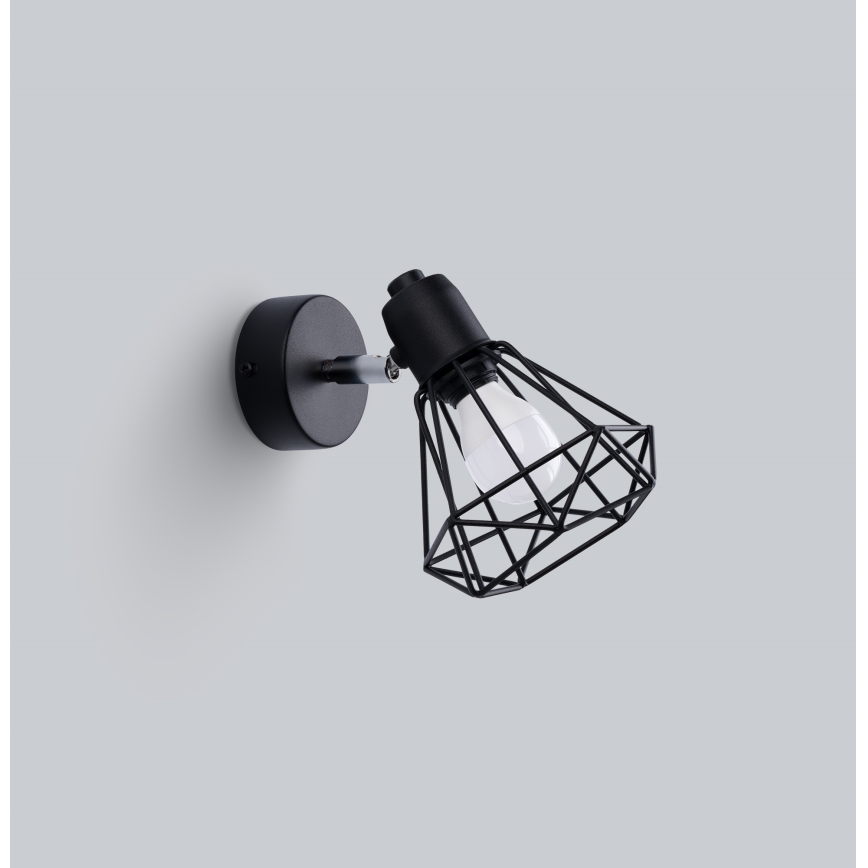Väggmonterad spotlight ARTEMIS 1xE14/40W/230V svart