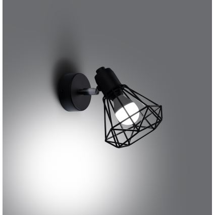 Väggmonterad spotlight ARTEMIS 1xE14/40W/230V svart