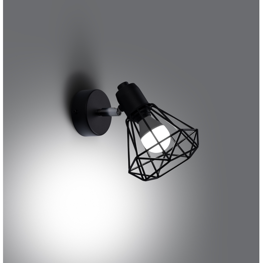 Väggmonterad spotlight ARTEMIS 1xE14/40W/230V svart