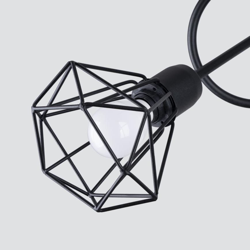 Taklampa på stång ARTEMIS 3xE14/40W/230V svart