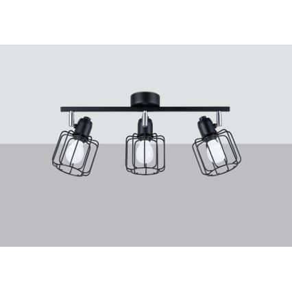 Spotlight BELUCI 3xE14/40W/230V svart
