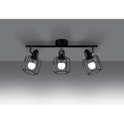 Spotlight BELUCI 3xE14/40W/230V svart