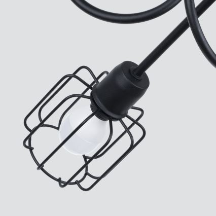 Taklampa på stång BELUCI 5xE14/40W/230V svart