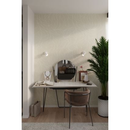 Väggspotlight LEMMI 1xGU10/40W/230V vit