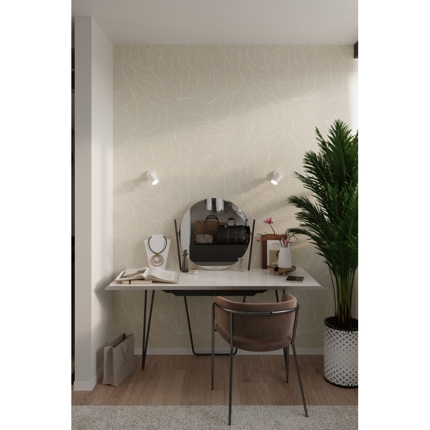 Väggspotlight LEMMI 1xGU10/40W/230V vit
