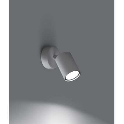 Väggspotlight LEMMI 1xGU10/40W/230V vit