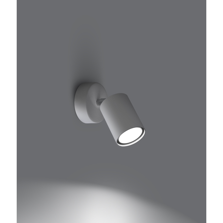 Väggspotlight LEMMI 1xGU10/40W/230V vit