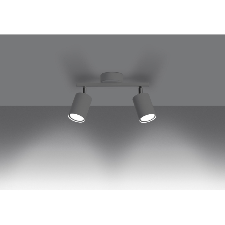Spotlight LEMMI 2xGU10/40W/230V vit