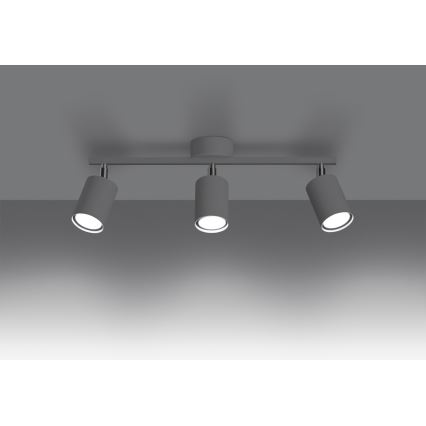 Spotlight LEMMI 3xGU10/40W/230V vit