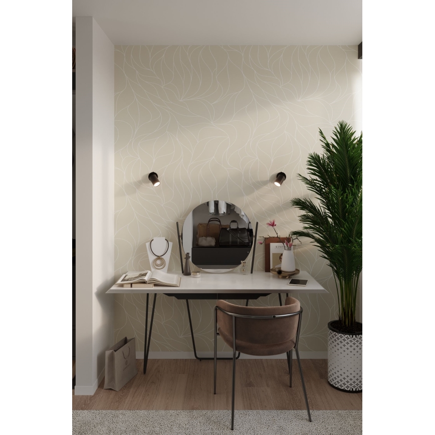 Väggspotlight LEMMI 1xGU10/40W/230V svart