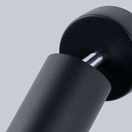 Väggspotlight LEMMI 1xGU10/40W/230V svart