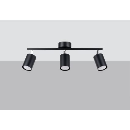 Spotlight LEMMI 3xGU10/40W/230V svart