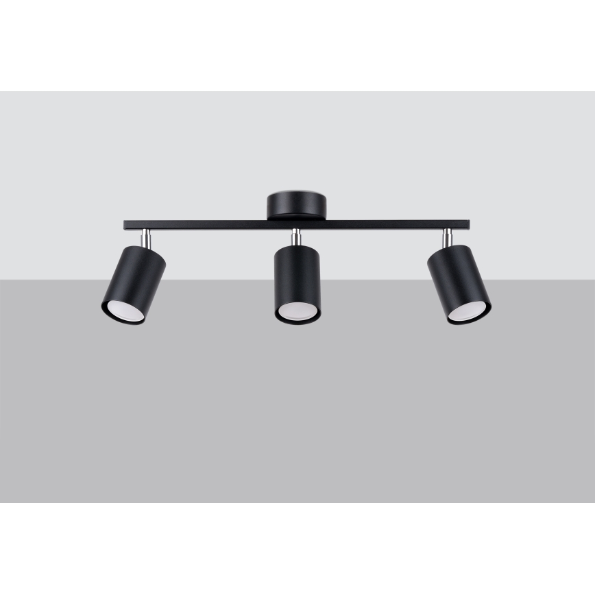 Spotlight LEMMI 3xGU10/40W/230V svart