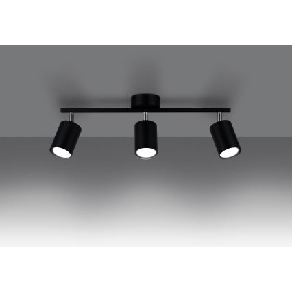 Spotlight LEMMI 3xGU10/40W/230V svart