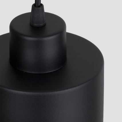 Taklampa på kabel SAVAR 3xE27/60W/230V svart