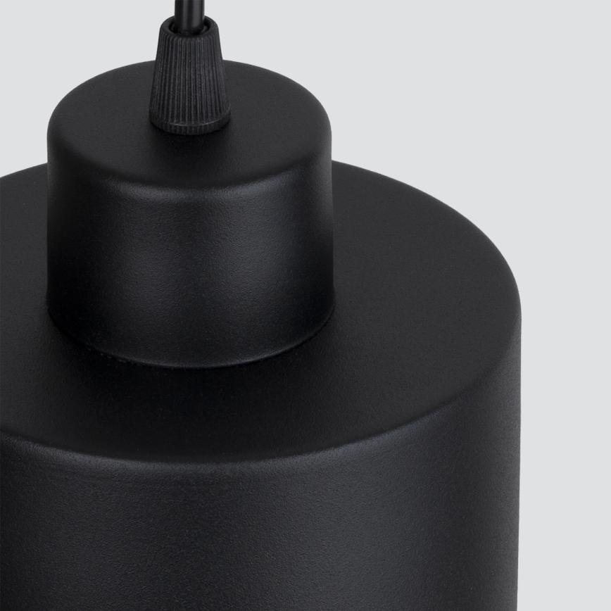 Taklampa på kabel SAVAR 3xE27/60W/230V svart