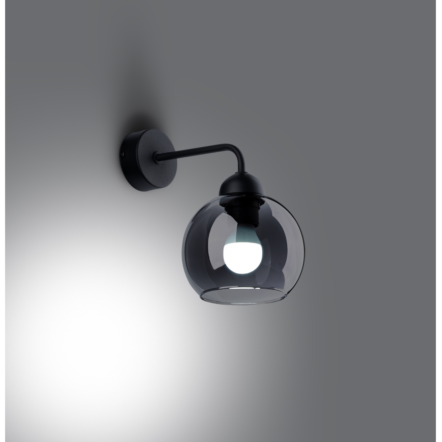 Vägglampa ALINO 1xE27/60W/230V svart