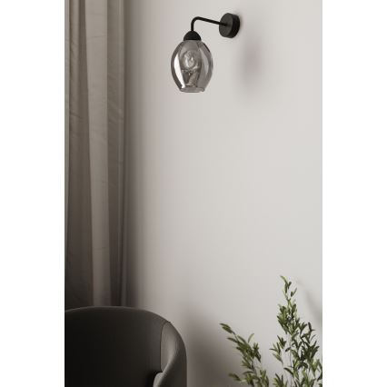 Vägglampa FILLAN 1xE27/60W/230V svart