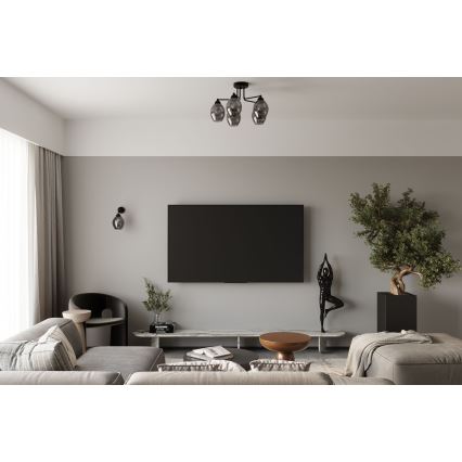 Vägglampa FILLAN 1xE27/60W/230V svart