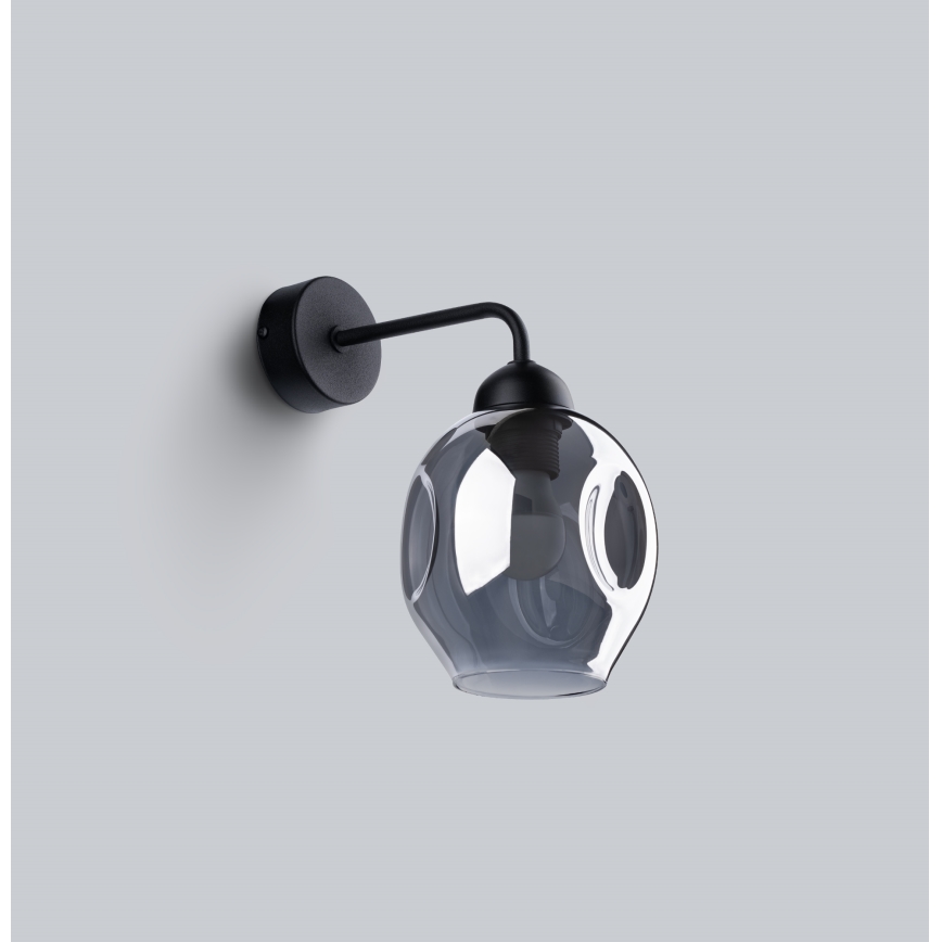 Vägglampa FILLAN 1xE27/60W/230V svart