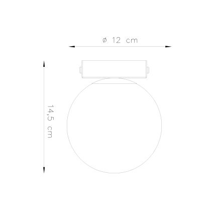 Taklampa YOLI 1xG9/12W/230V vit