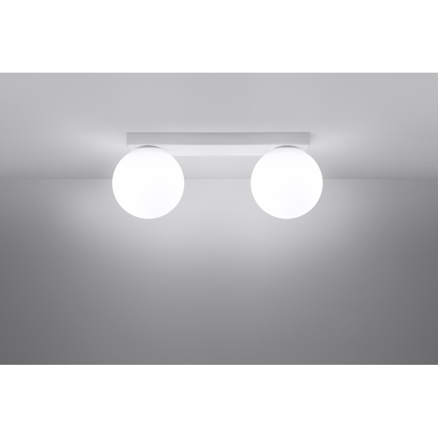 Taklampa YOLI 2xG9/12W/230V vit