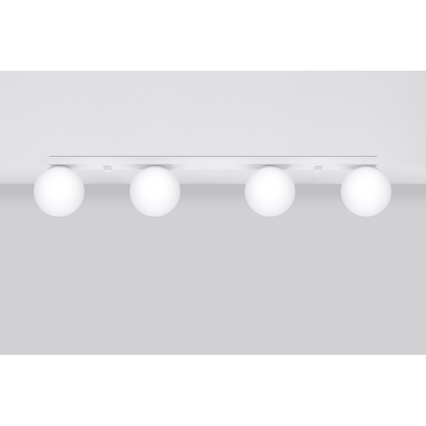Taklampa YOLI 4xG9/12W/230V vit