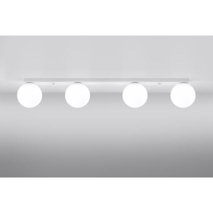 Taklampa YOLI 4xG9/12W/230V vit