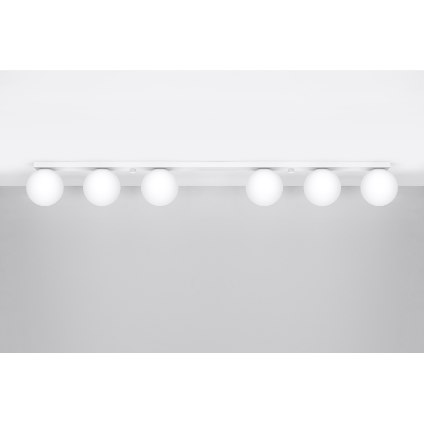 Taklampa YOLI 6xG9/12W/230V vit