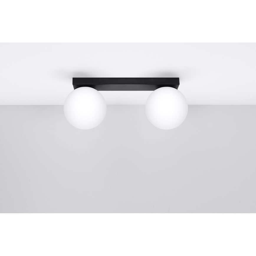 Taklampa YOLI 2xG9/12W/230V svart