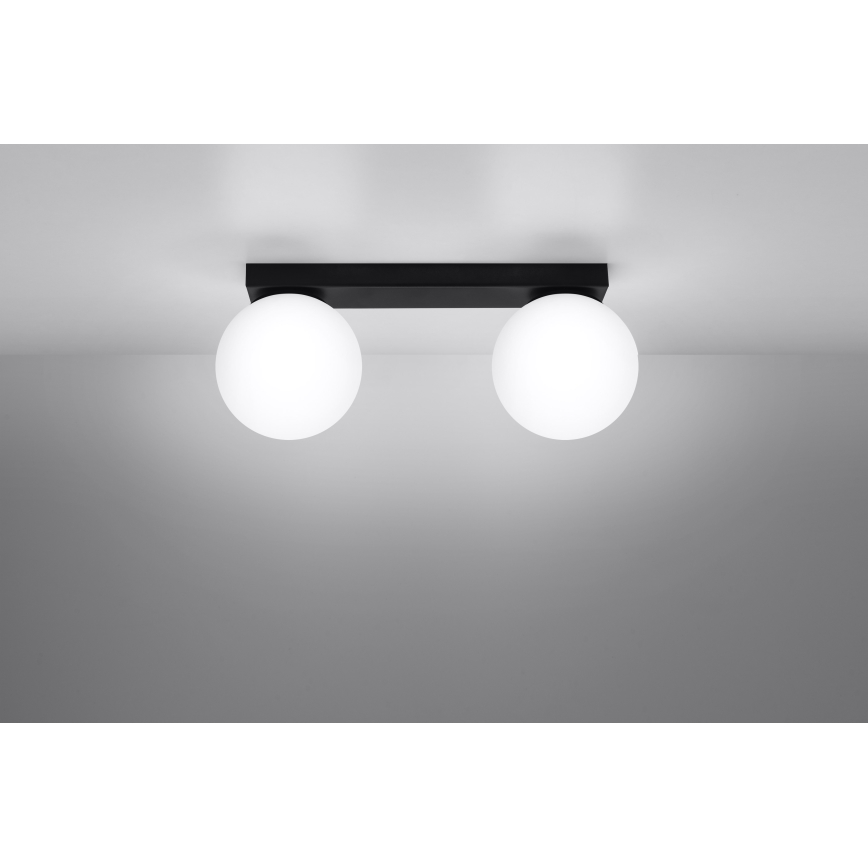 Taklampa YOLI 2xG9/12W/230V svart