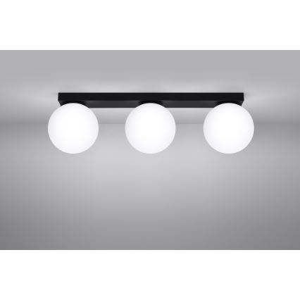 Taklampa YOLI 3xG9/12W/230V svart