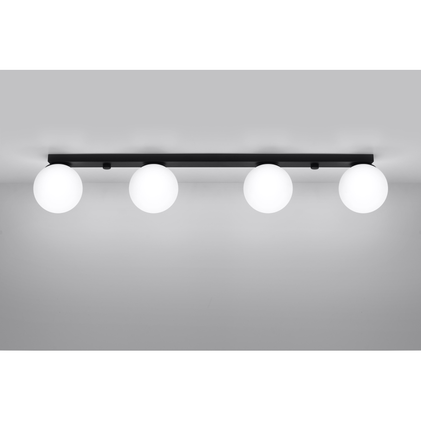 Taklampa YOLI 4xG9/12W/230V svart