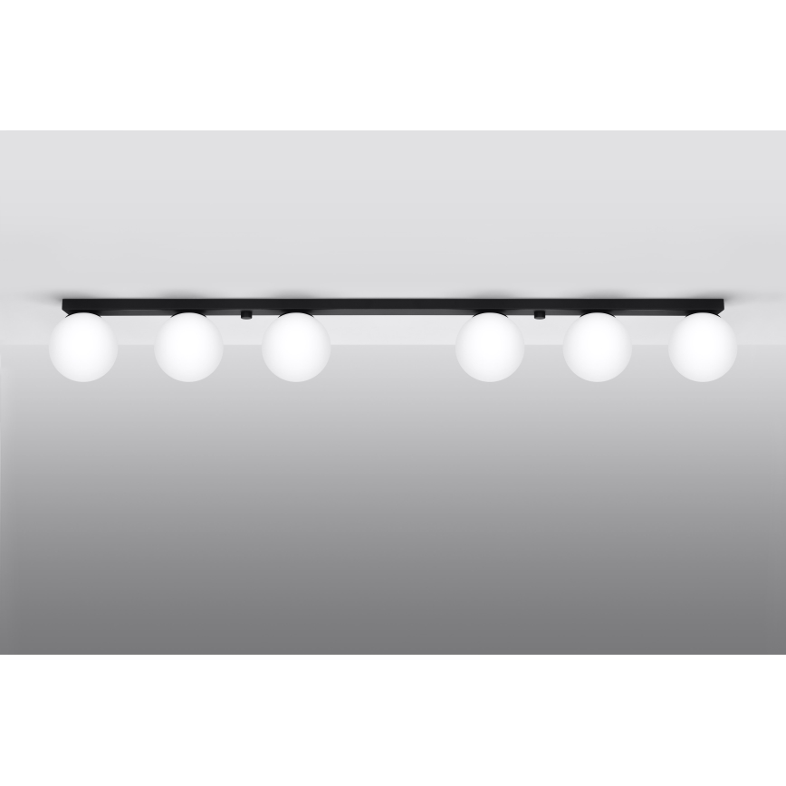 Taklampa YOLI 6xG9/12W/230V svart