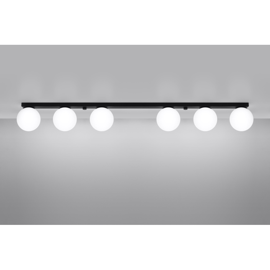 Taklampa YOLI 6xG9/12W/230V svart
