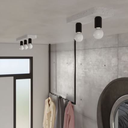 Spotlight TAVO 2xE27/15W/230V betong