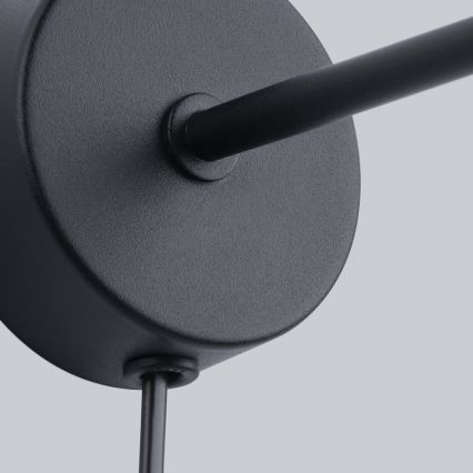 Vägglampa SUBA 1xE27/15W/230V svart