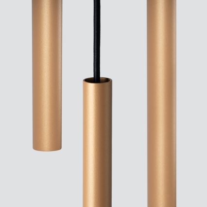 Ljuskrona med textilsladd PASTELO 3xG9/8W/230V guld